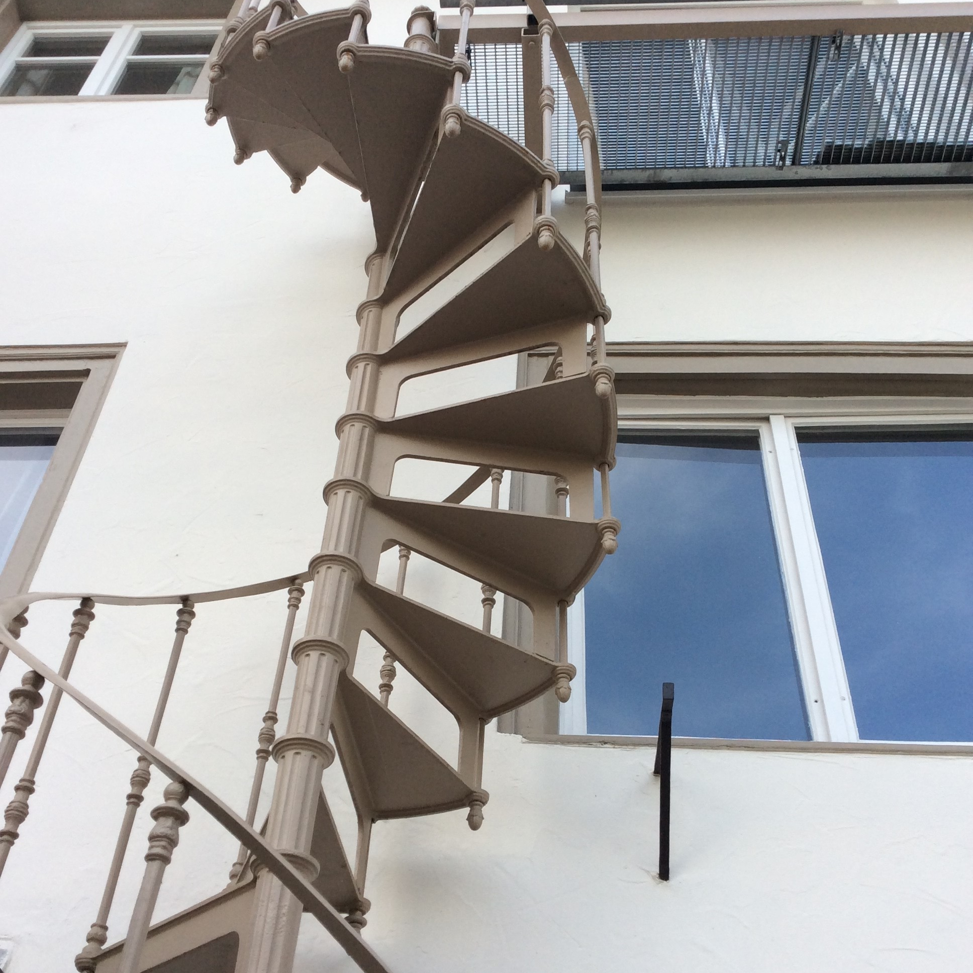 Double cast iron spiral staircase model Mirecourt (Germany)